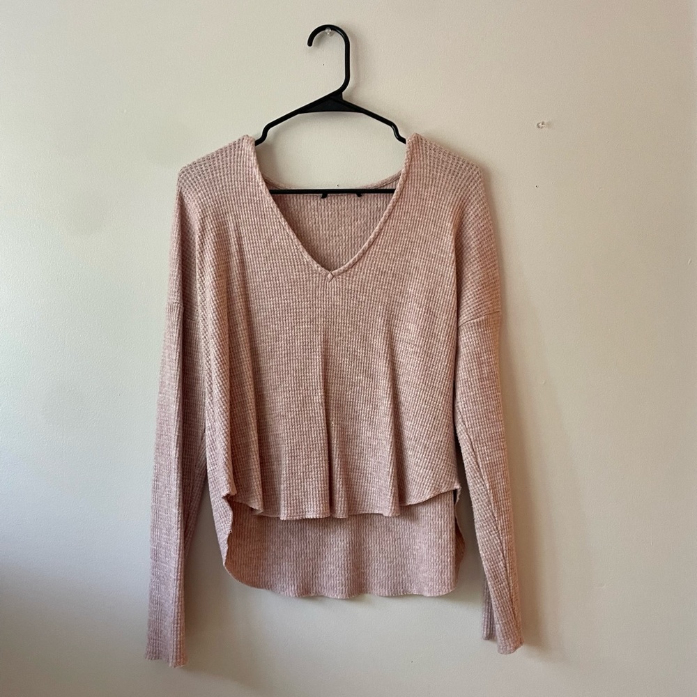 light pink sweater